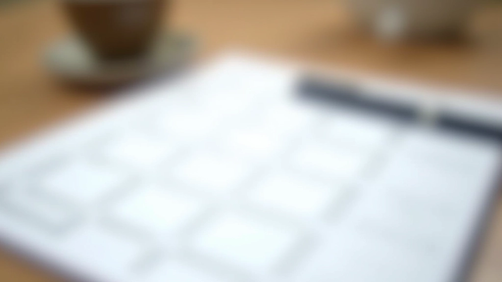 Template de planeamento semanal com coluna para cada dia da semana, preenchido com refeições e ingredientes